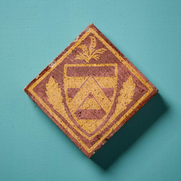 19th Century English Encaustic Post-Medieval Tile by Godwin