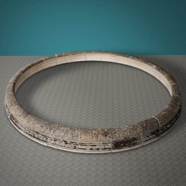 Monumental Cotswold Limestone Round Garden Pond / Pool Surround ø7.3m (24ft)