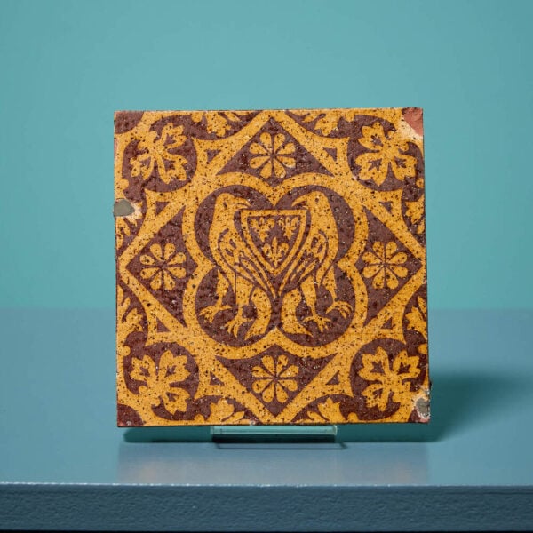 Tudor Revival Glazed Encaustic Tile by Godwin