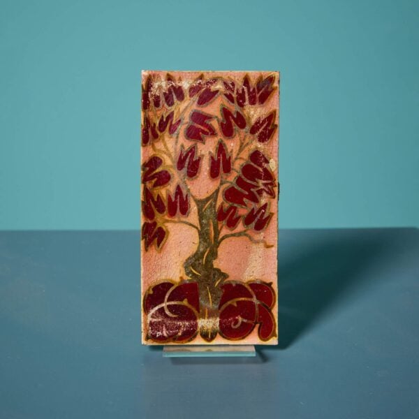 Pilkington Antique Lustre Glaze Tree of Life Tile