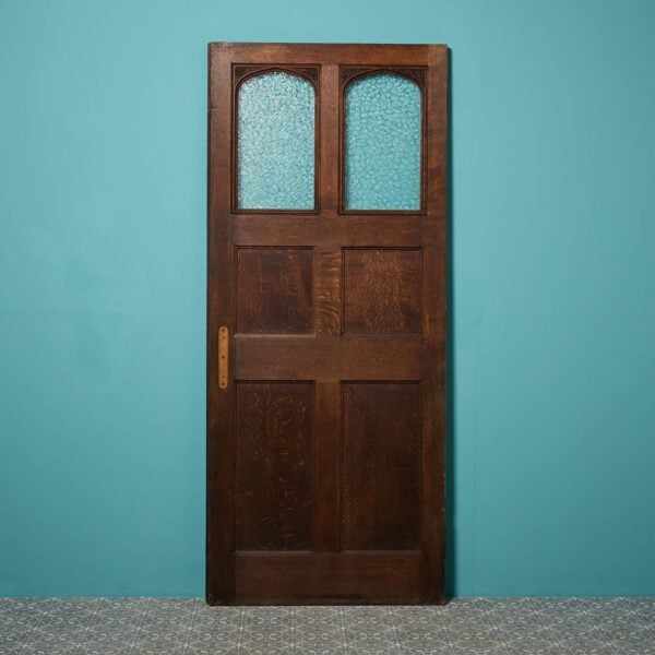 0_34926-2 Large Textured Glass Antique Oak Door