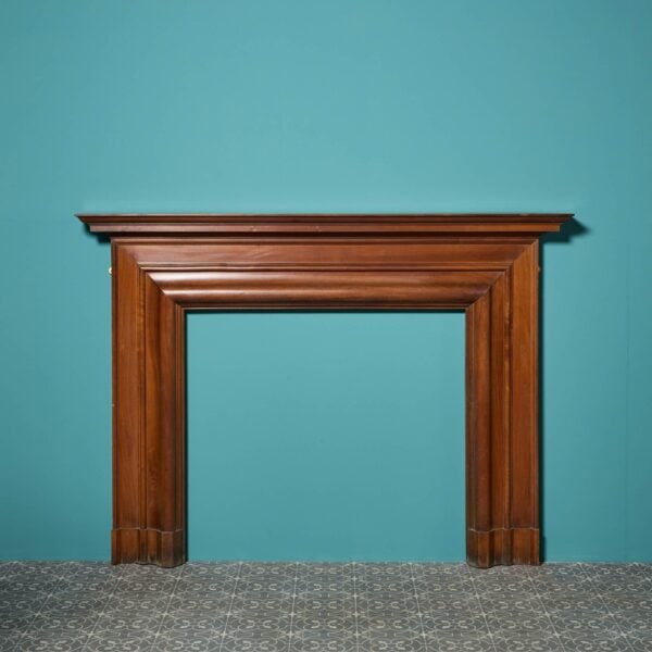 Antique English Mahogany French Polish Fireplace