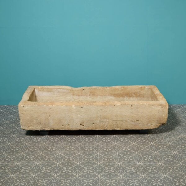 0_37277-1 18th Century Cotswold Limestone Salting Trough With Drain