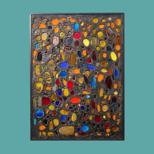 Contemporary Abstract Stained Glass Reputably By A.E. Halliwell