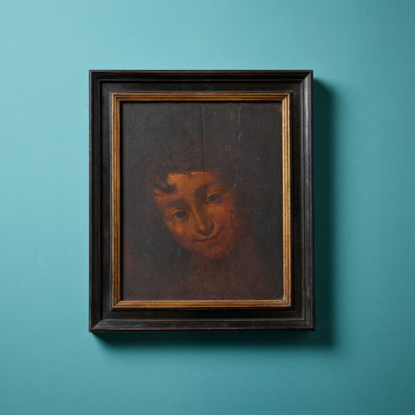 Circle of Sir Joshua Reynolds (1723-1792) Framed 18th Century Painted Portrait of a Boy