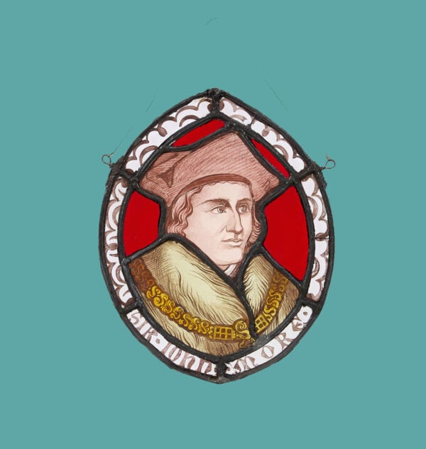 19th Century Roundel Depicting Sir John More After Hans Holbein the Younger