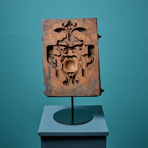 Antique Carved Wooden Cartouche Mould Ex. Tucker Collection