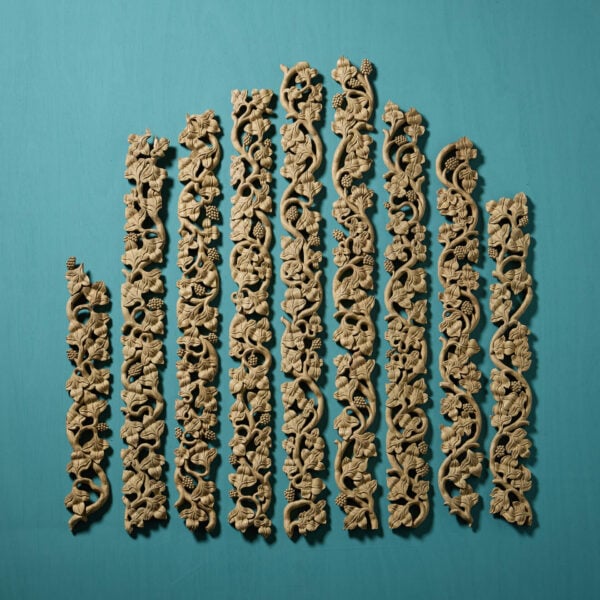 A Set Of Carved Giltwood Mouldings From Millearne House Perthshire