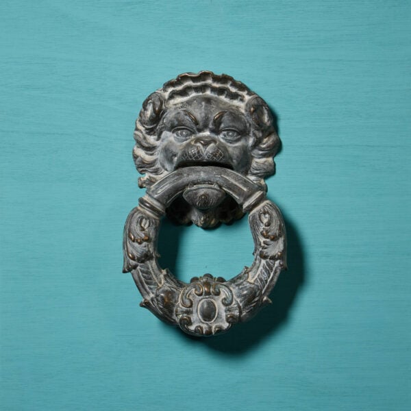 19th Century Bronze Lion Door Knocker