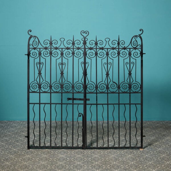 Pair of Antique Victorian Wrought Iron Pedestrian Gates