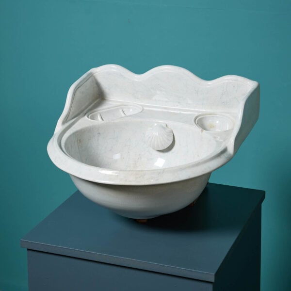 19th Century Marbleised Bathroom Bowl Sink