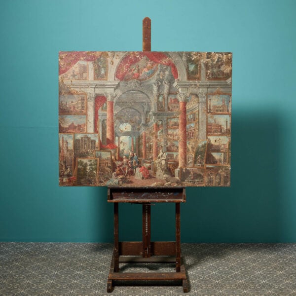 "Picture Gallery With Views Of Modern Rome" Reproduction Print on Canvas After Giovanni Paolo Panini