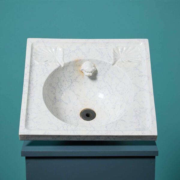 19th Century Marbleised Bathroom Bowl Sink