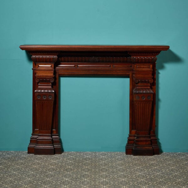 19th Century Victorian Mahogany Fire Surround