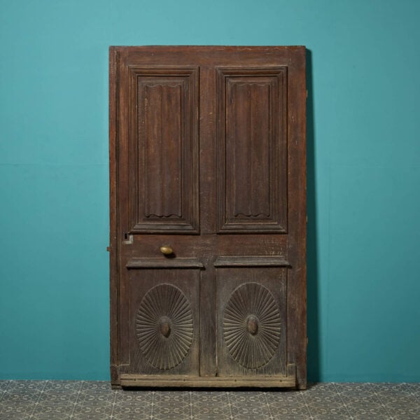 18th Century French Oak Linenfold Exterior Door