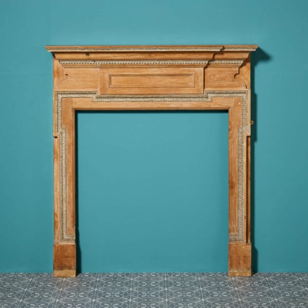 19th Century Composition & Pine Wood Fireplace