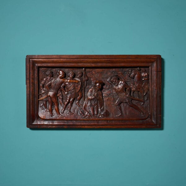 18th century Carved Walnut Renaissance Style Wall Hanging Panel