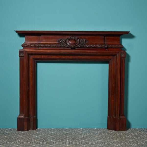 Antique Victorian Mahogany Fireplace