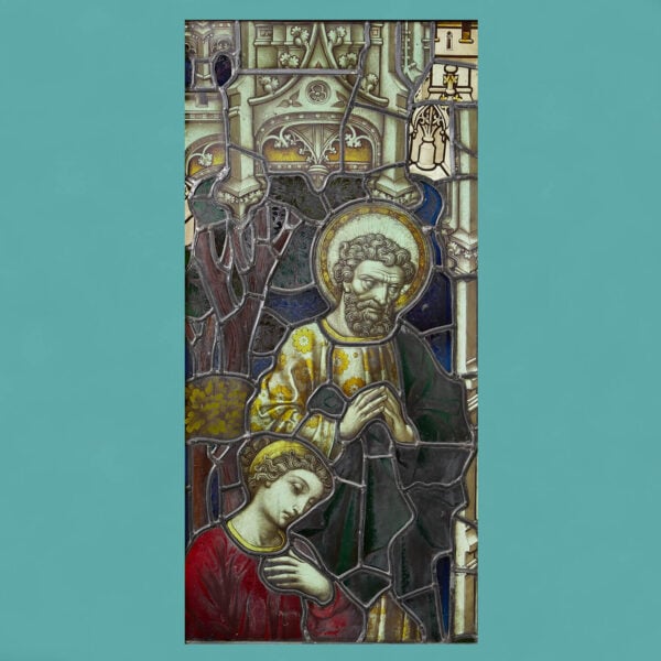 Victorian Ecclesiastical Stained Glass Panel