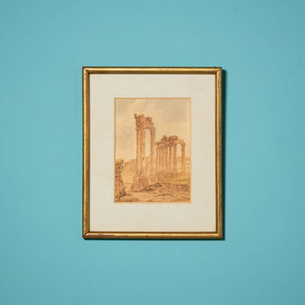 Samuel Prout (British, 1783-1852) 19th Century Watercolour of the Temple of Vespasian and Titus & The Temple of Saturn