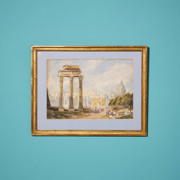 A 19th Century Watercolour of the Temple of Castor and Pollux