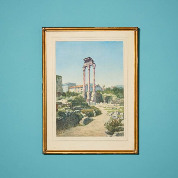 Eli Marsden Wilson (1877-1965) Watercolour of the Temple of Castor and Pollux