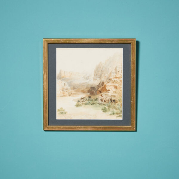 19th Century Watercolour of The Petra Valley