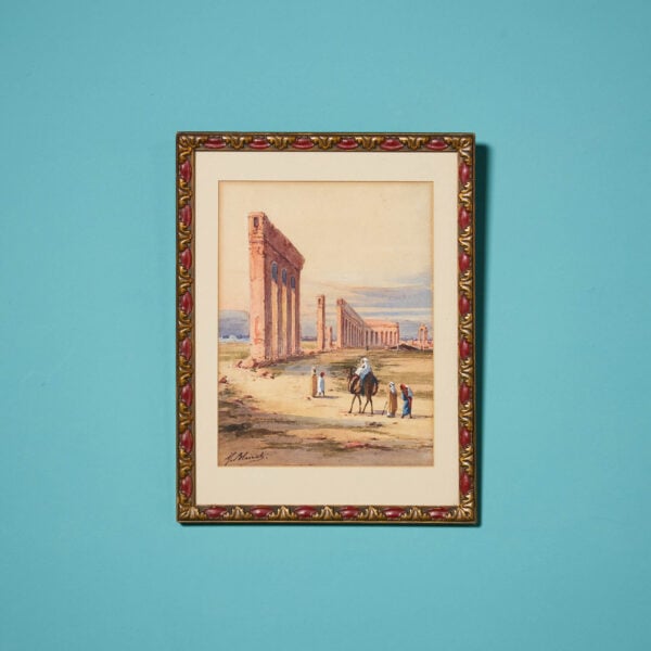 19th Century Grand Tour Watercolour of Roman Ruins
