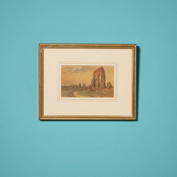 Samuel Prout (British, 1783-1852) 19th Century Watercolour of Ruins on The Appian Way