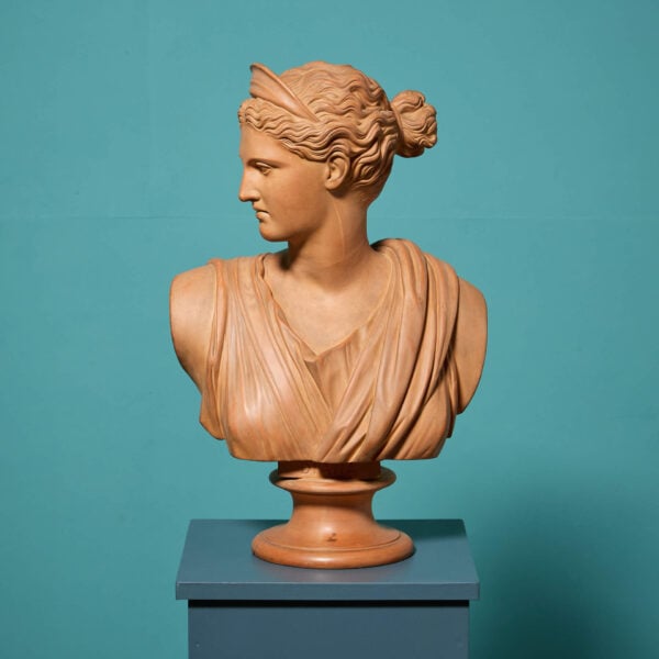 P. Ipsen (1815-1860) Terracotta Figure of Diana After the Antique