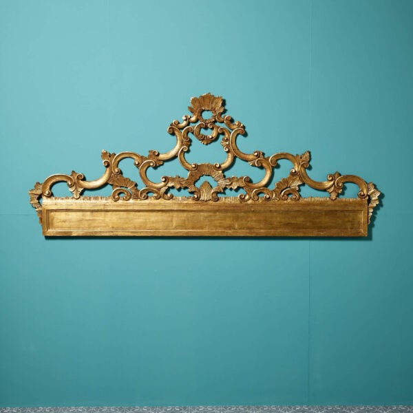 Antique Italian Gilded Carved Panel