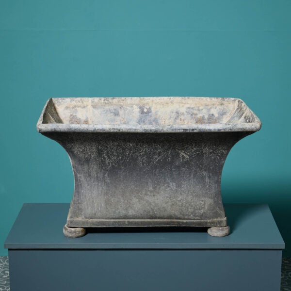 18th Century Regency Style Lead Planter With Bun Feet