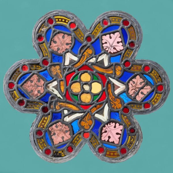 Shaped Post-Medieval Stained Glass Panel