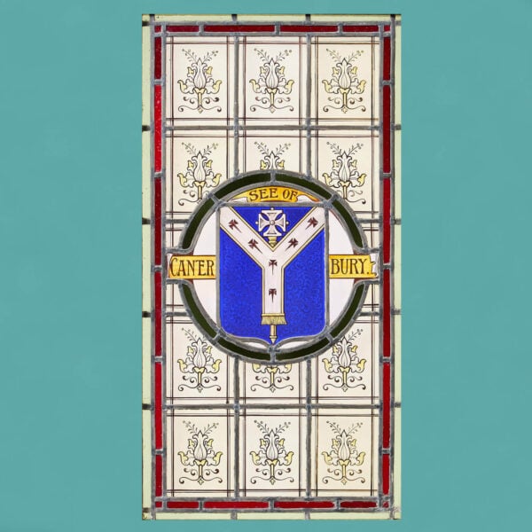 ‘Canterbury’ Reclaimed Stained Glass Window