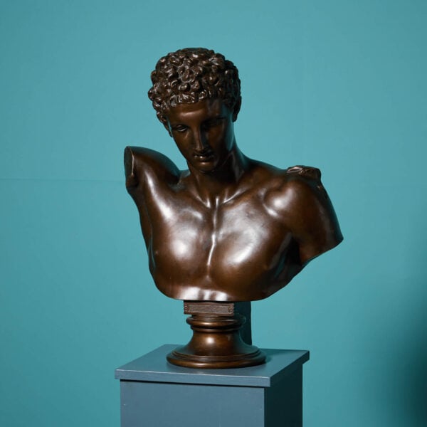 Neoclassical Bronze Bust of Hermes By Aktien-Gesellschaft Gladenbeck