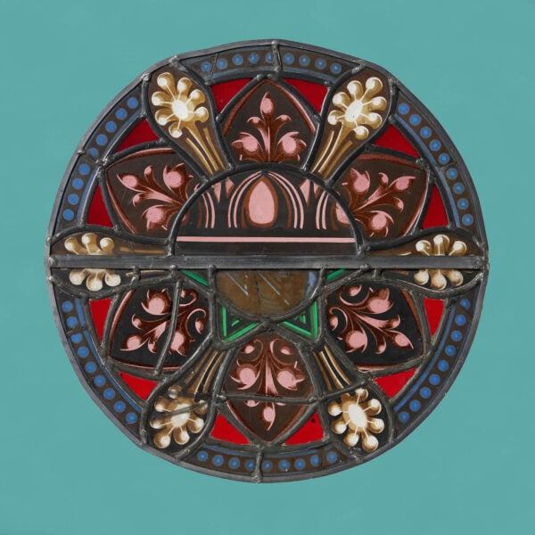 19th Century Ecclesiastical Stained Glass Roundel