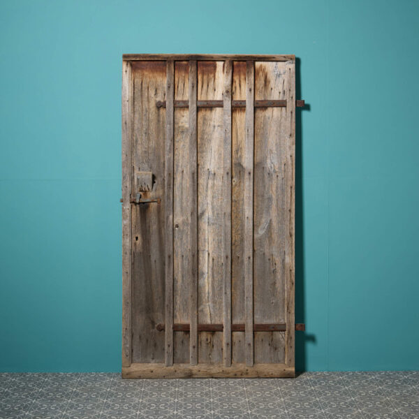 Antique English Aged Oak Plank Door