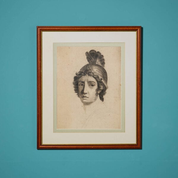 James Hargreaves Morton (1881-1918) Framed Charcoal Drawing of Roman Male