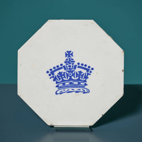 Reclaimed Minton Hollins & Co. Victoria and Albert Museum Crown Tile