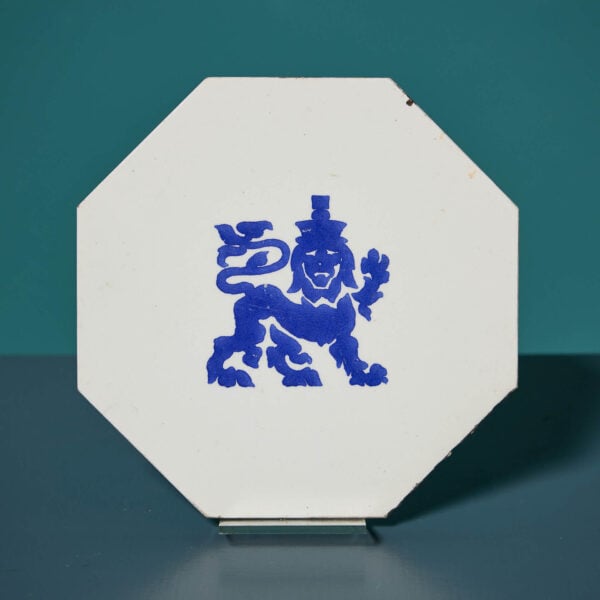 Reclaimed Minton Hollins & Co. Victoria and Albert Museum Lion Tile
