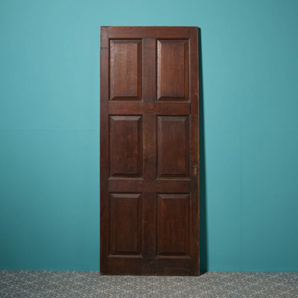 Antique 6-Panel Georgian Oak Interior Door