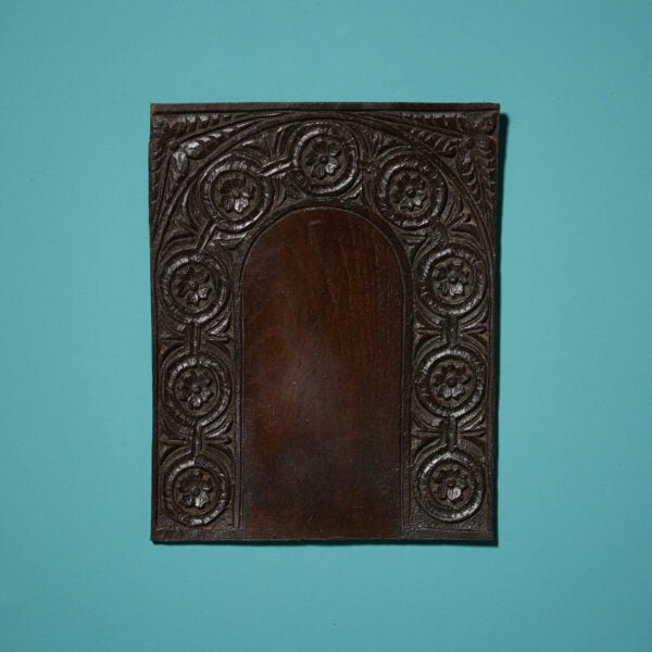 17th Century Hand Carved Oak Panel Floral Archway