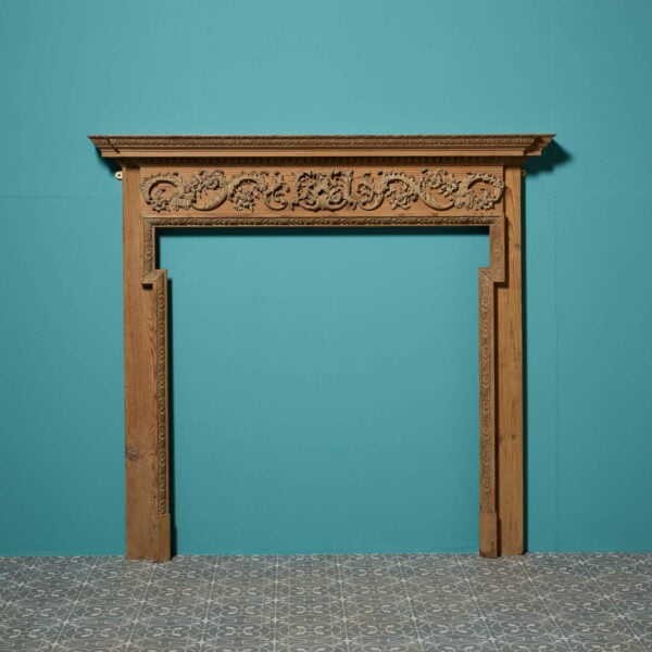 Antique English Pine Georgian Style Fire Surround