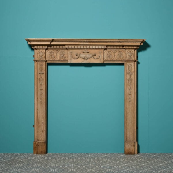 Circa 1800 Century English Pine Neoclassical Fire Surround