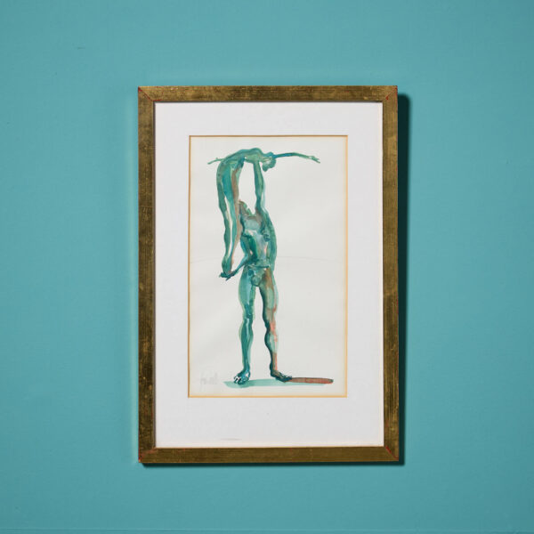 John W. Mills (1933-2023) ‘Study For Close Affection’ Framed Watercolour On Paper