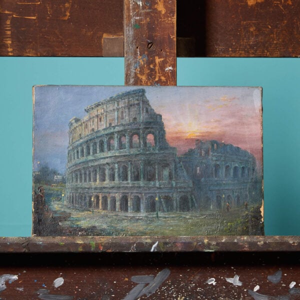 "Soldier by the Colosseum” Oil On Canvas