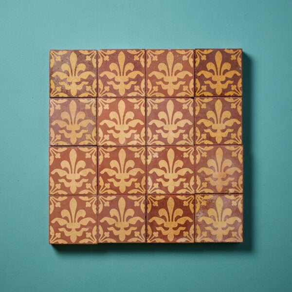 A Set of Sixteen Reclaimed Encaustic W.Godwin Tiles