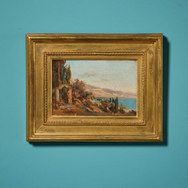 19th Century European Oil on Canvas School Coastal Scene