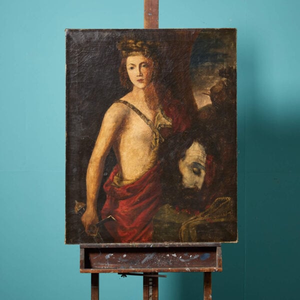 David With The Head of Goliath After Hendrick de Somer (1602 – 1655) Oil on Canvas