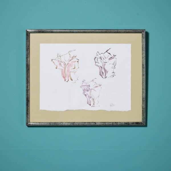 John W. Mills (1933-2023) ‘Studies For Three Kings’ Framed Watercolour On Paper